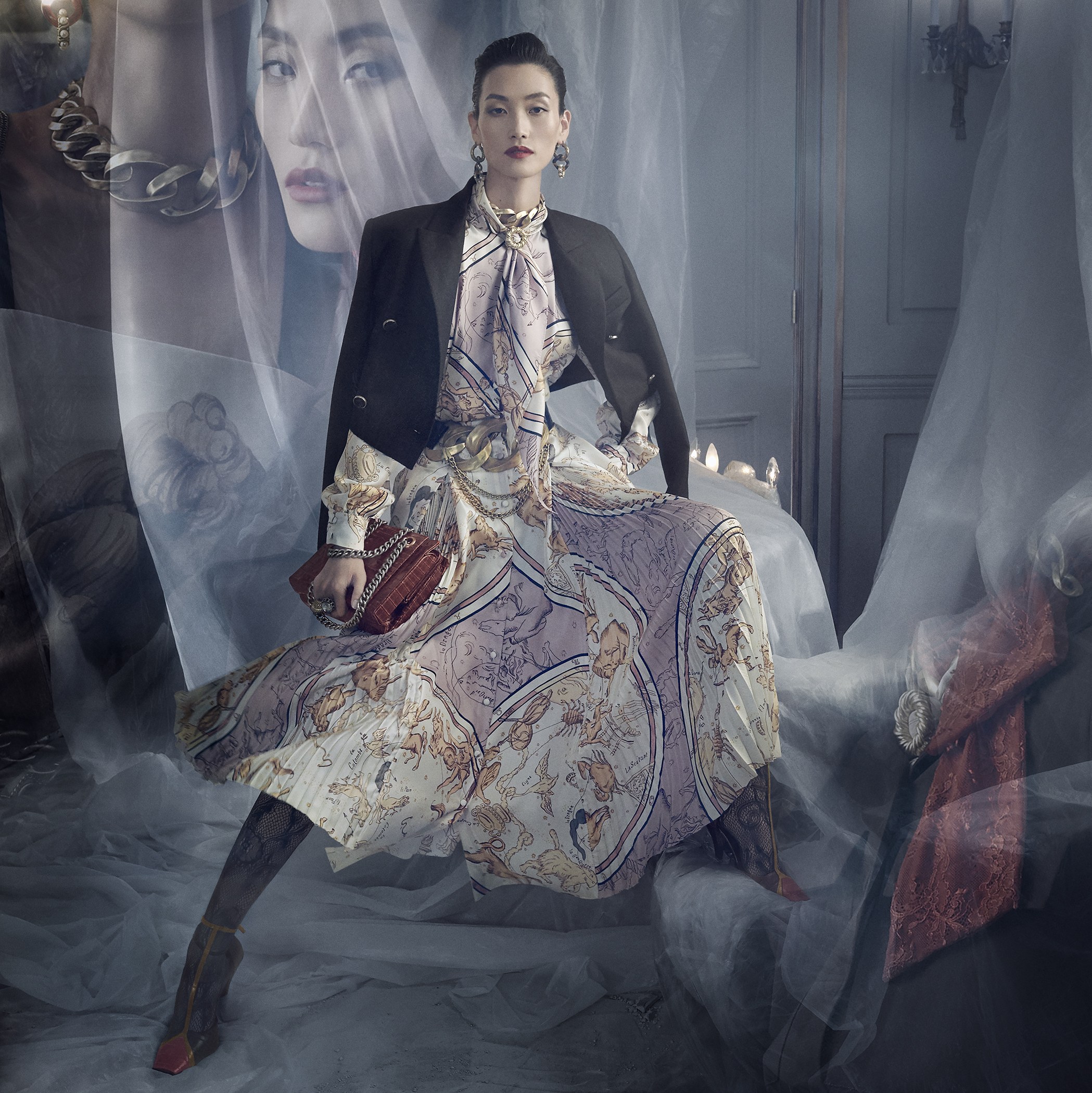 张丽娜拍摄zara2019秋冬广告