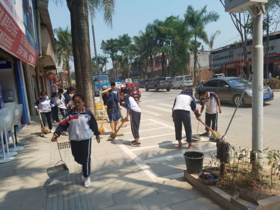 勐仑中学开展爱国卫生运动暨登革热防控工作