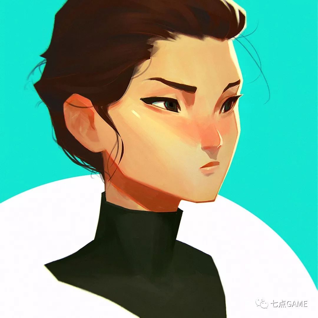 利落造型欧美风块面感头像7game