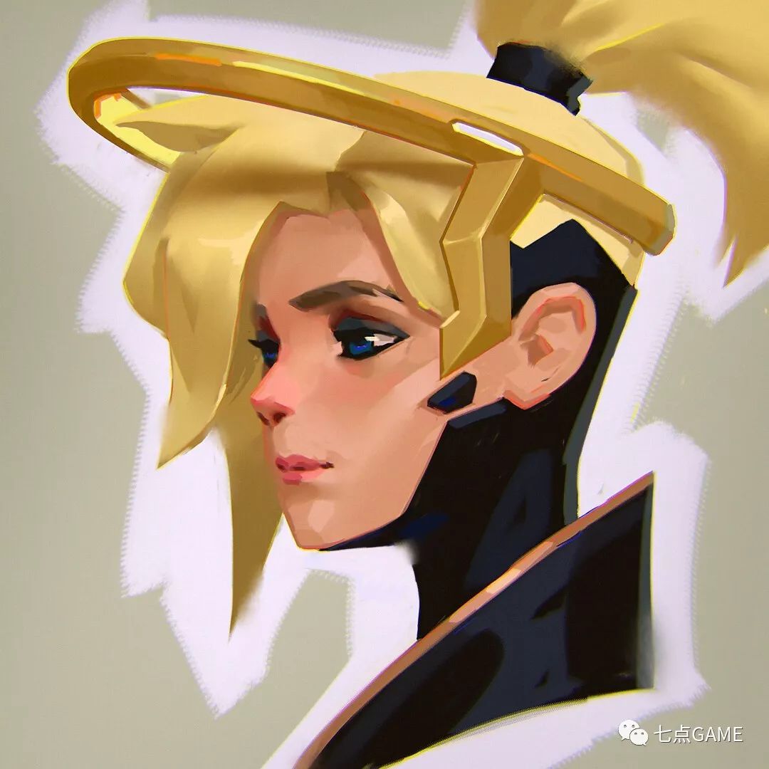 利落造型欧美风块面感头像7game