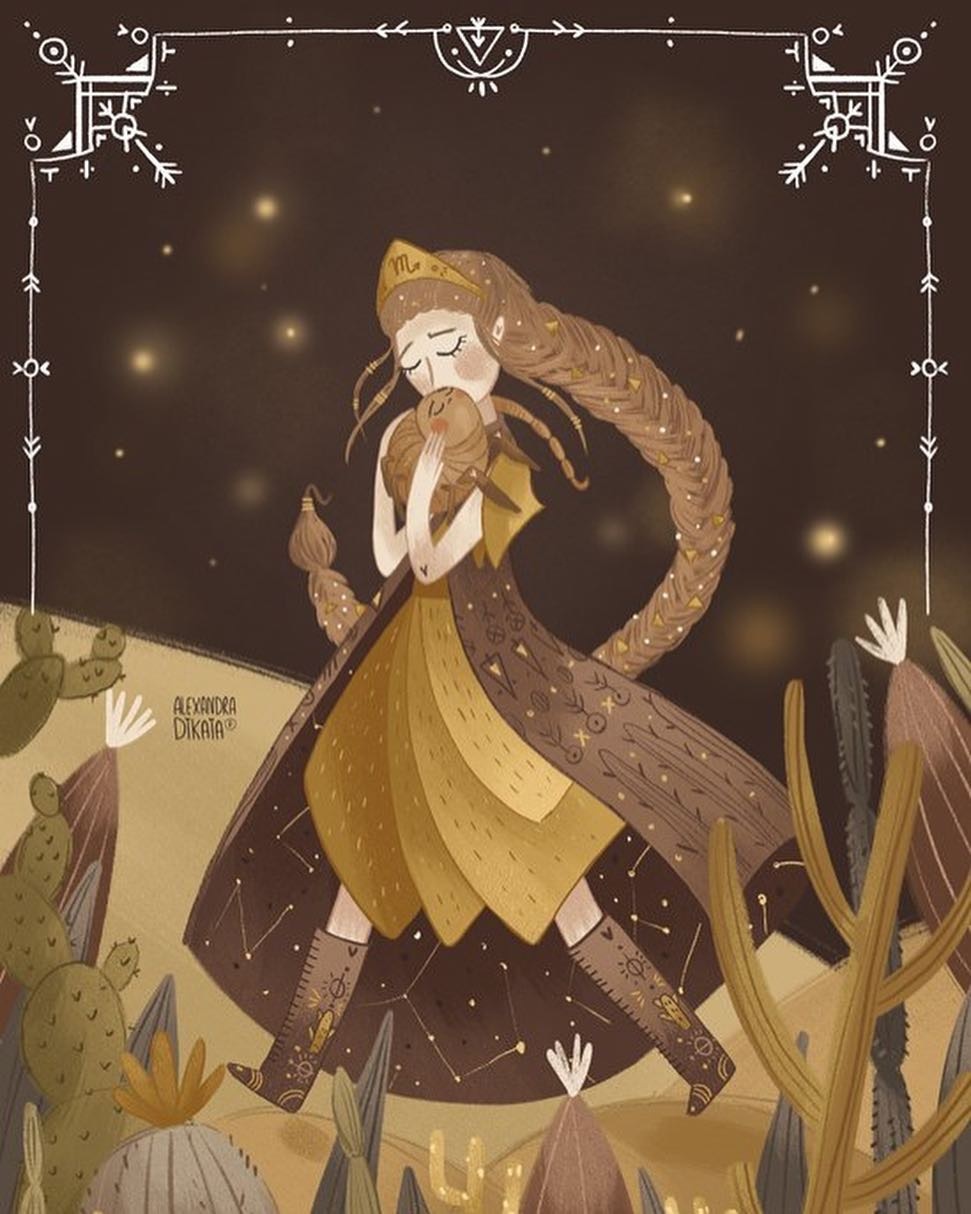 唯美浪漫插画:只属于女孩的魔幻领地