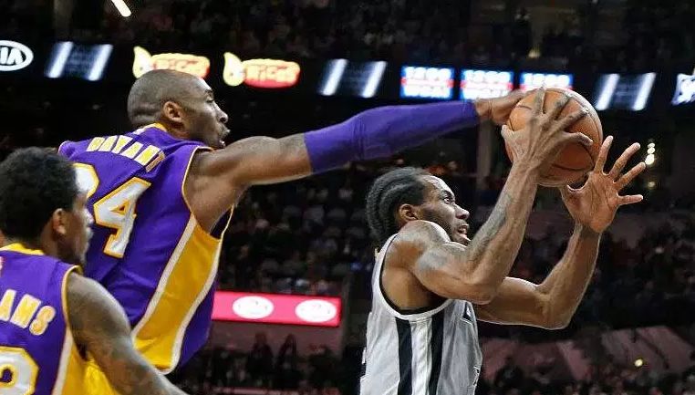 太无情科比面对伦纳德怎么打球全是无差别单打