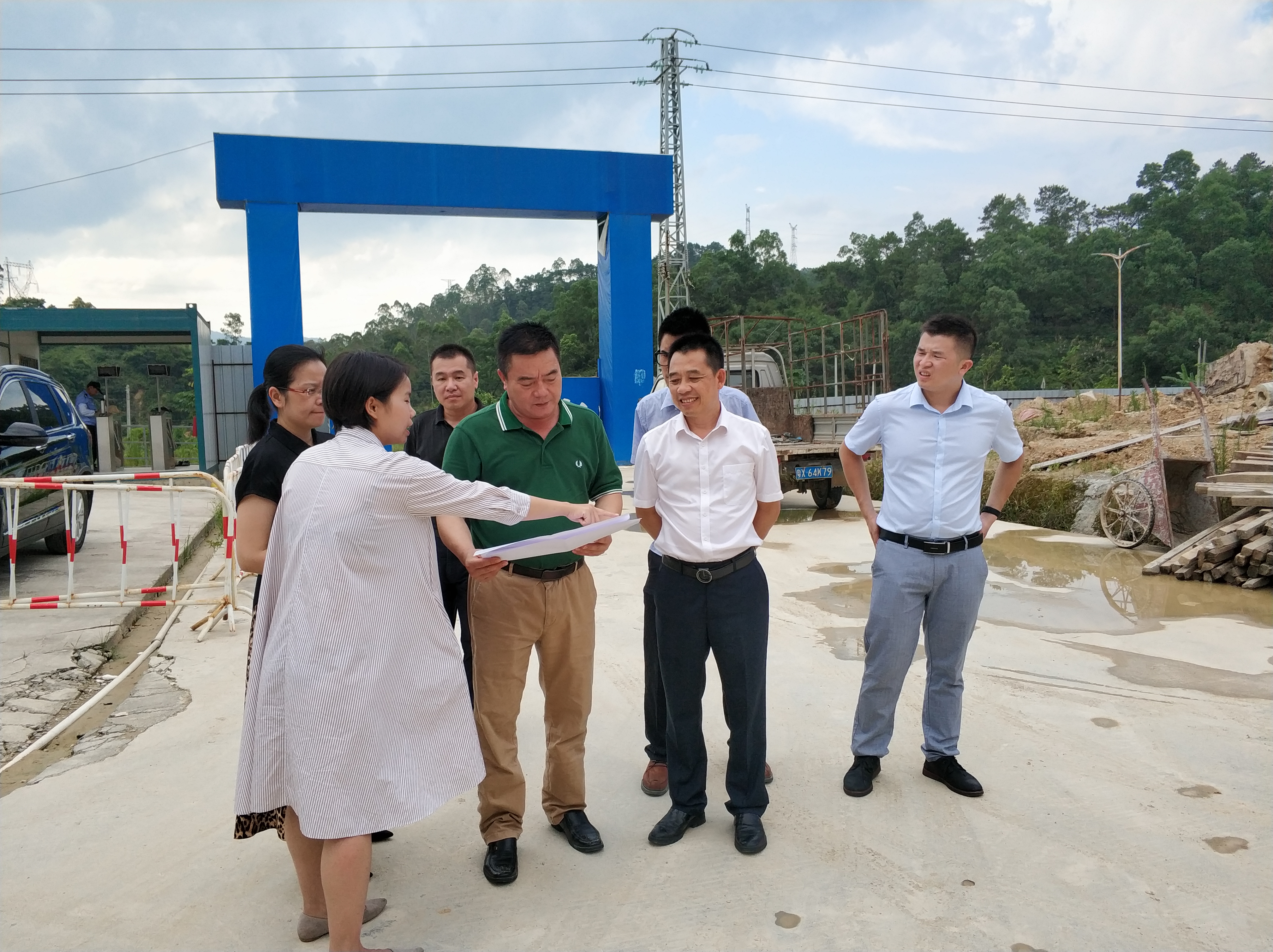 投资促进局局长邱生成调研市健康医药产业园,金晟兰优特钢项目