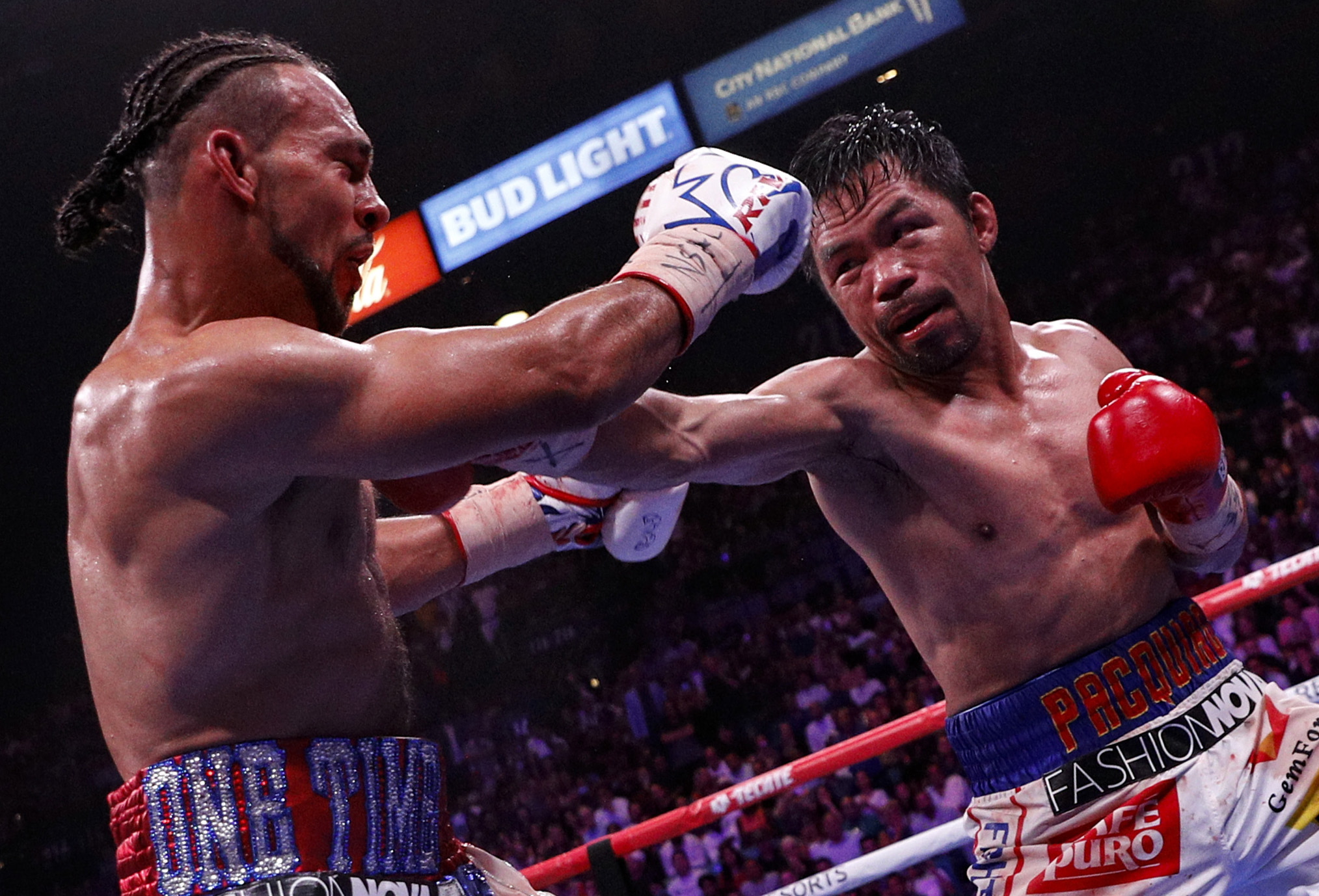 拳击wba次中量级拳王争霸赛帕奎奥胜瑟曼