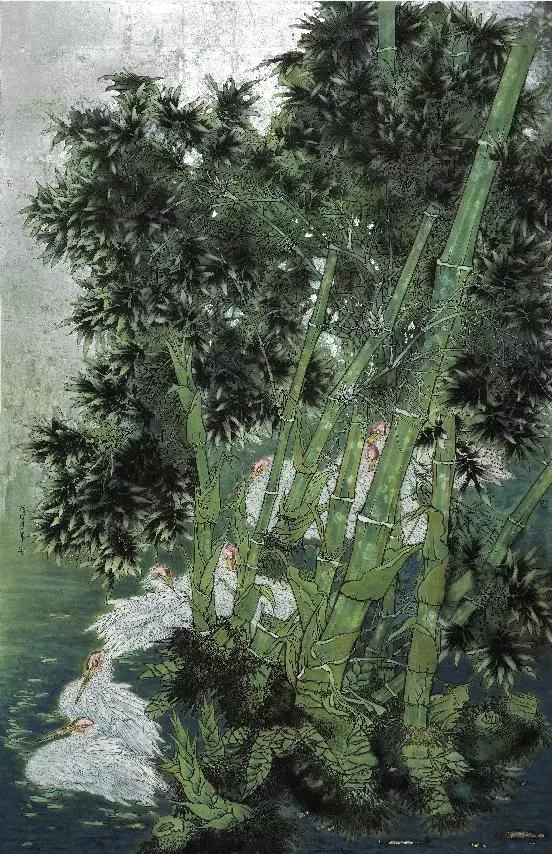 彩墨画家张建军——墨色交融 动静天然