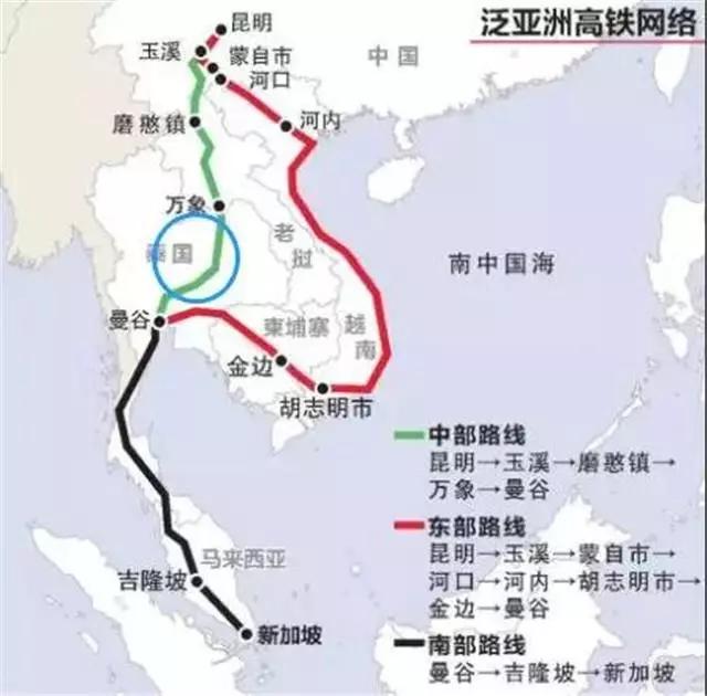 泛亚高铁规划图图片