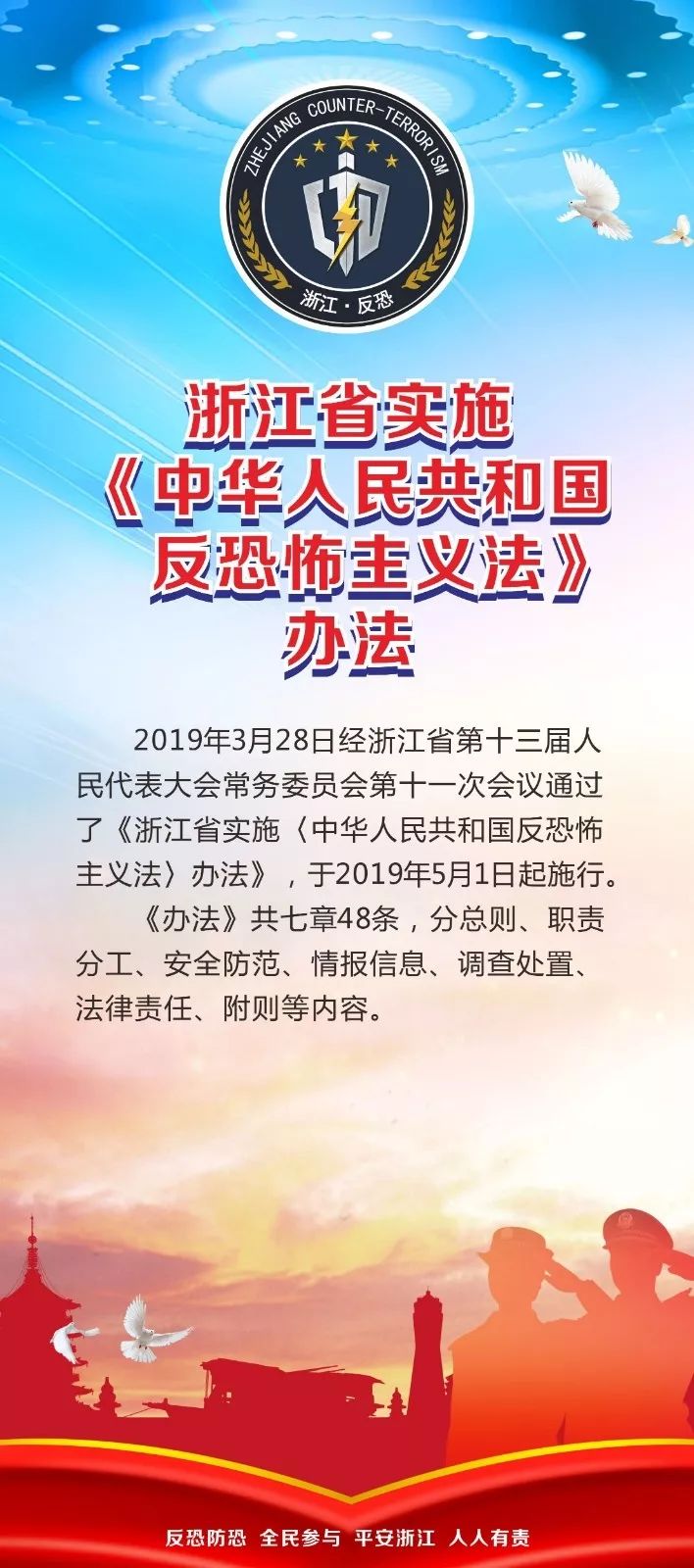 八张图带你看懂浙江省实施中华人民共和国反恐怖主义法办法