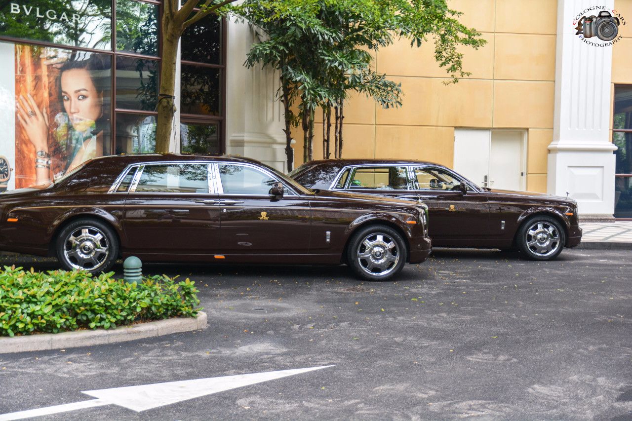 澳门的免税豪车,车牌都是黄颜色,酒店用来接送贵宾