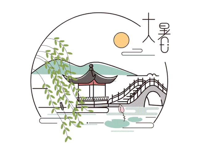 大暑了快乐祝福动态微信表情