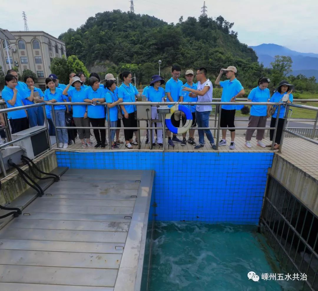 參觀汙水處理廠出水口(俞炎兵攝)體驗點四趙家巖水廠趙家巖水庫位於