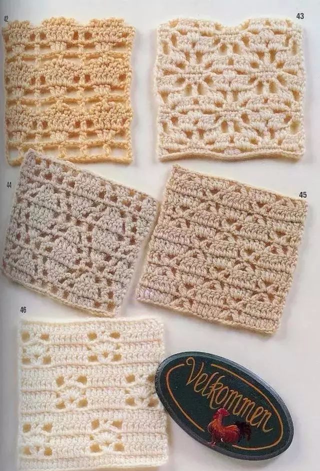 多款经典的钩针花样图解有了他们想钩什么都可以