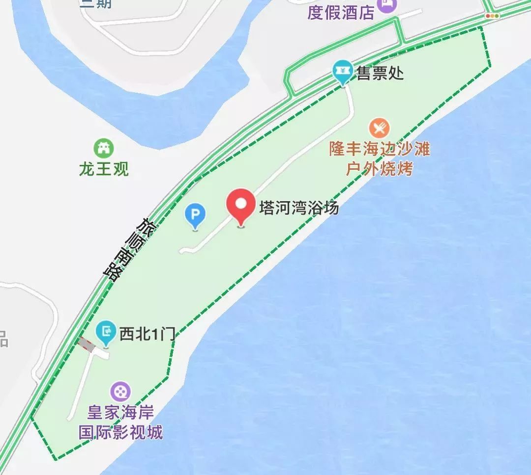 旅顺塔河湾浴场门票图片