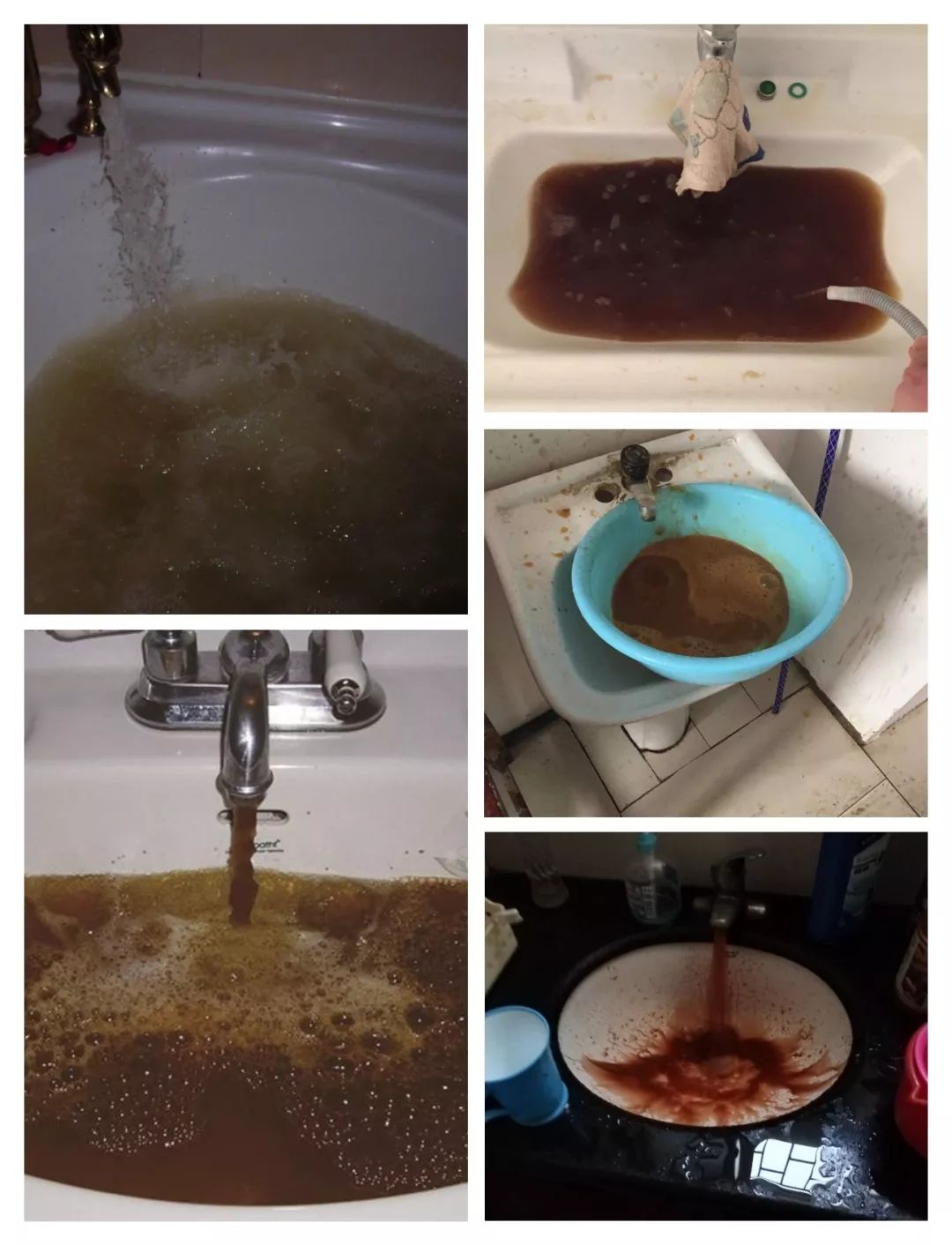 吓人!石首一住户从未清洗过家里的自来水管道,放出的水脏到不忍直视
