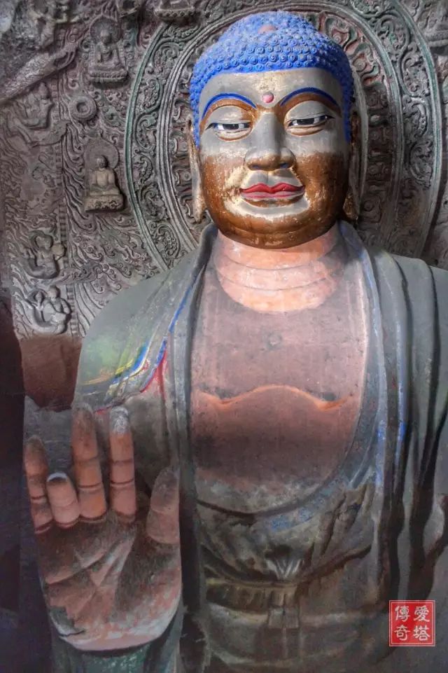 原创陕西彬县大佛寺石窟造像