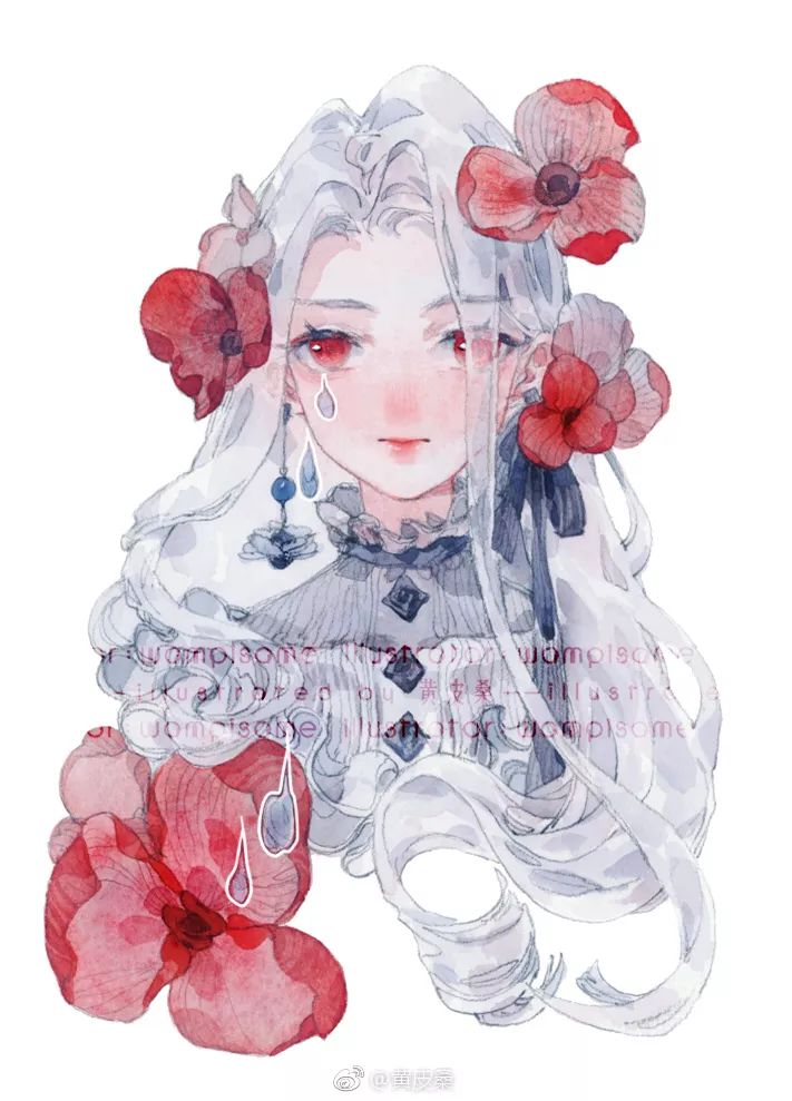 甜系水彩人物の服装设计!——黄皮桑