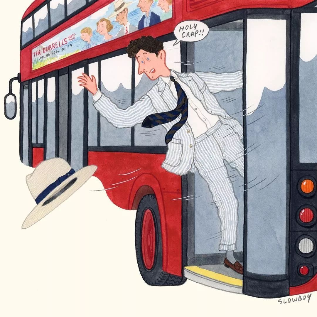 slow boy又名慢君,作者是长居伦敦的中国插画师王飞,他曾是奥美首席