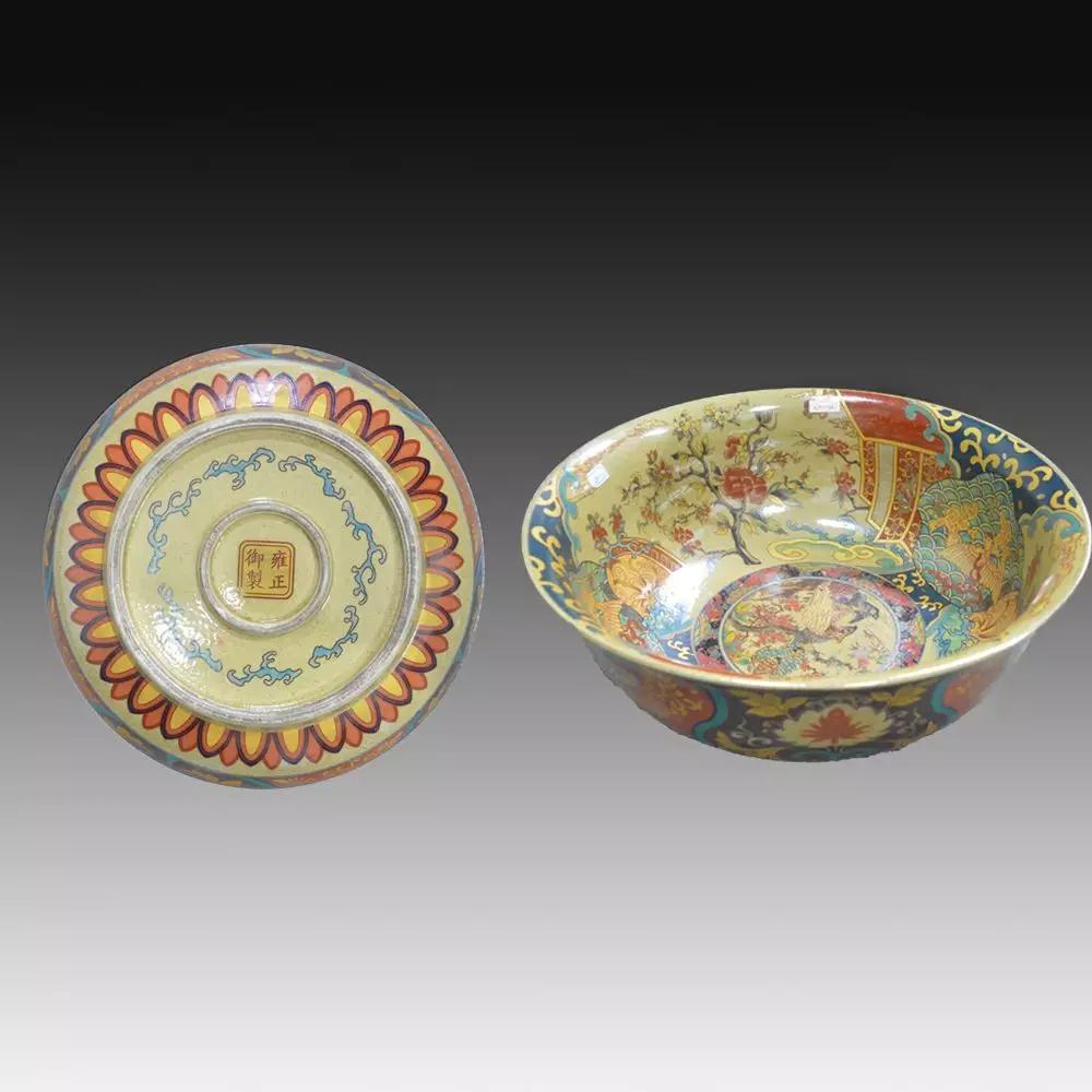 雍正御制粉彩花鸟纹碗_瓷器