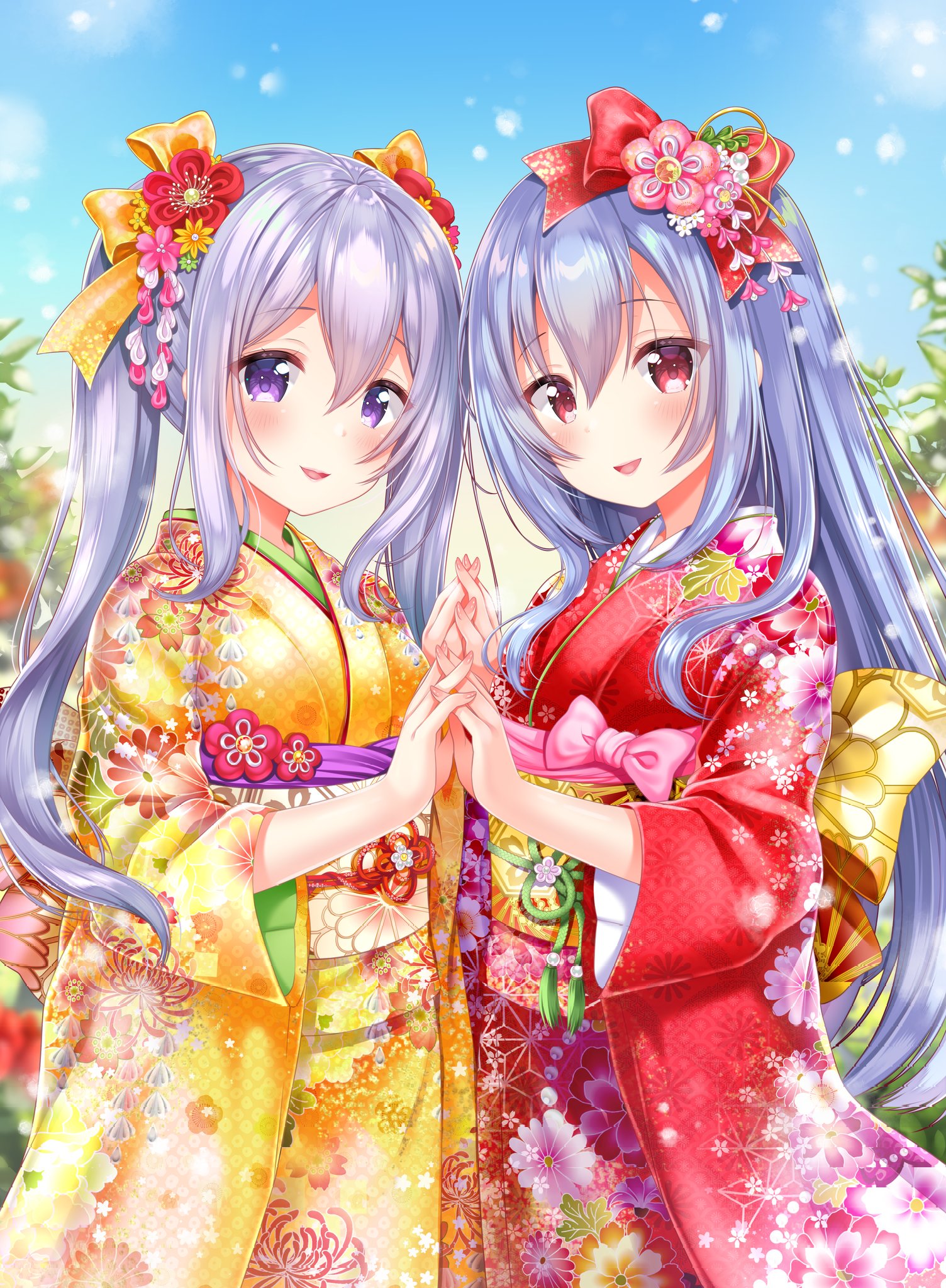 动漫图片:动漫姊妹日本和服,单纯的觉得好看10p
