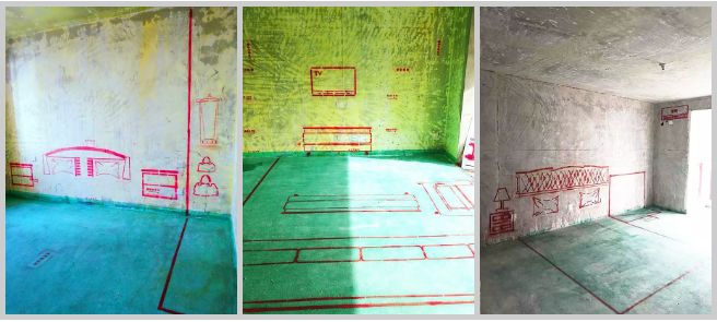 东莞房屋装修工地现场施工实景放线这样做到底有什么好处