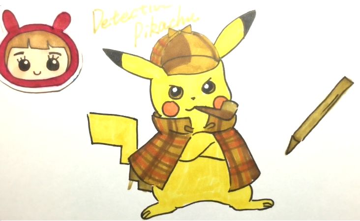 动漫绘画馆大侦探皮卡丘4岁