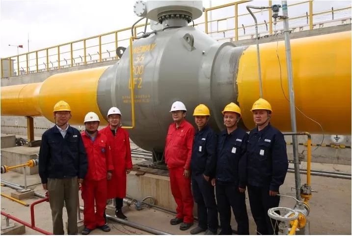 纽威阀门56class900高压大口径全焊接球阀一次性通过工业性试验