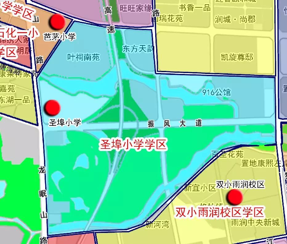 大发宜景城一至四期学区属于人民路小学教育集团碧桂园校区