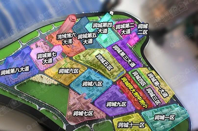 (润城整体规划图)多年来,润城一直持续热销,目前即将第五大道已售罄