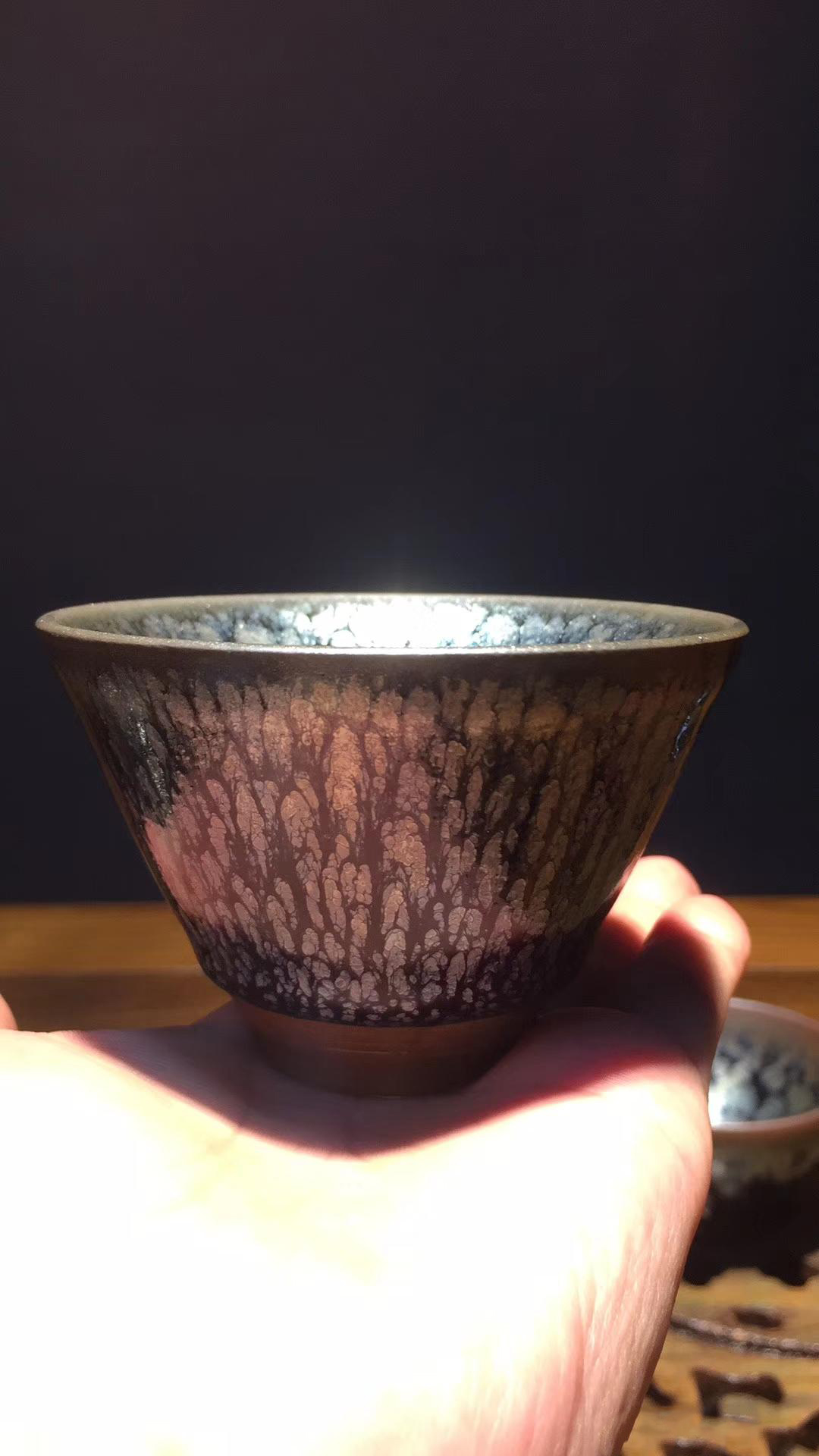 「市级工艺美术名艺人」蔡龙作品 斗笠型百花盏