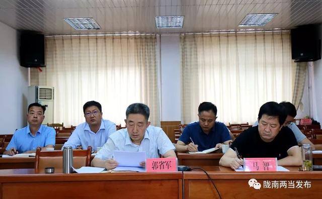 会议以视频形式召开,县委副书记,政府县长郭省军在两当县分会场参加