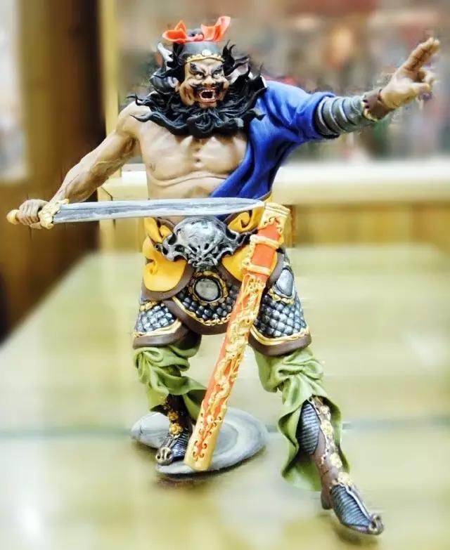 原创八面威风面塑大师萧占行