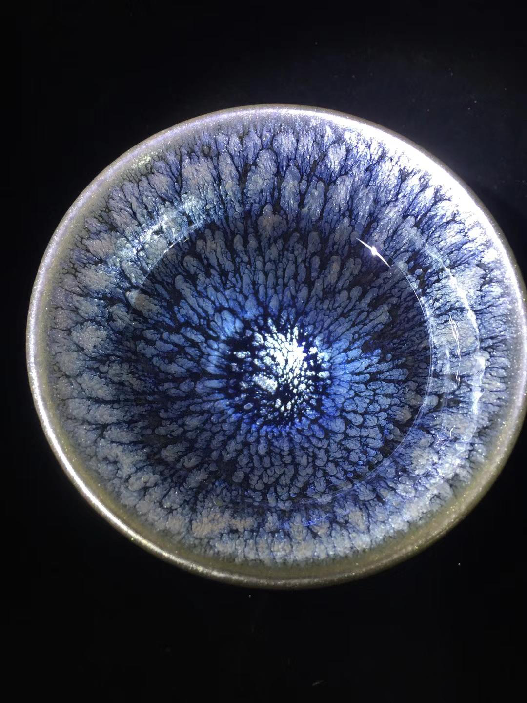 「市级工艺美术名艺人」蔡龙作品 斗笠型百花盏