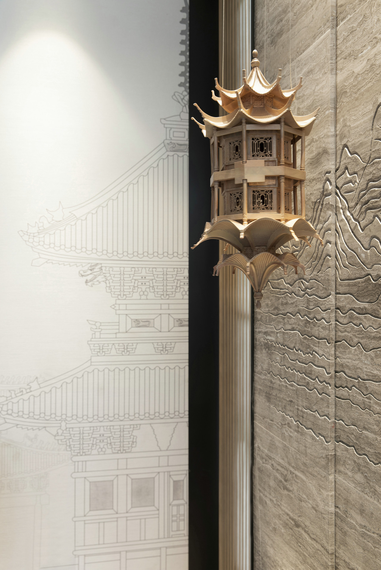 昆明德雕装饰:329㎡绝美新中式,最中国!