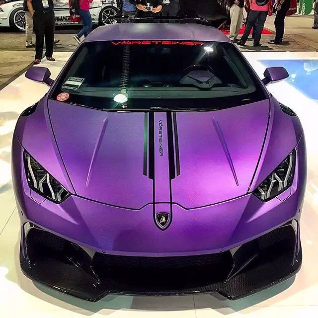 紫色魅影vorsteiner改装兰博基尼huracannovara