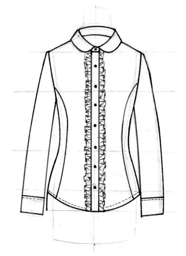 服装设计服装平面款式图