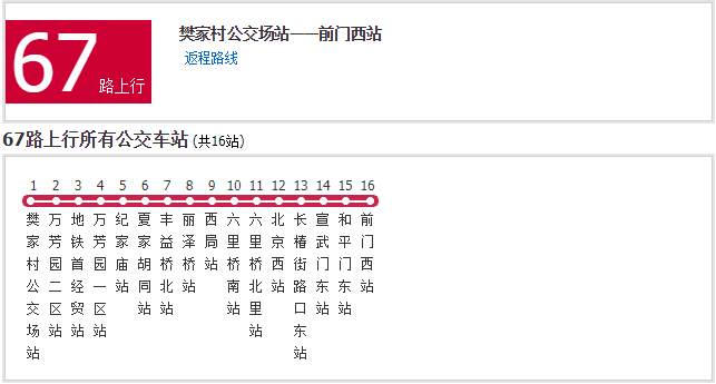 北京特2公交车线路图图片