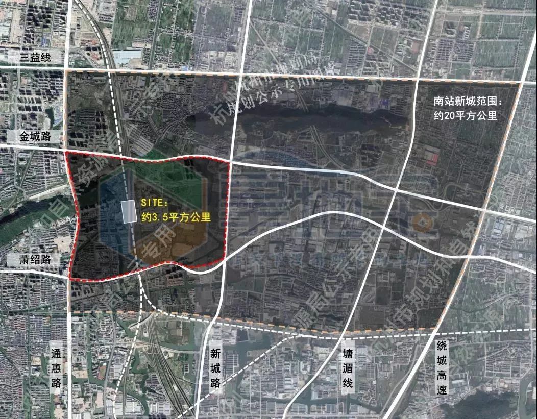 【规划】杭州市南站新城核心区城市设计公示,东侧仅剩一小宗宅地!