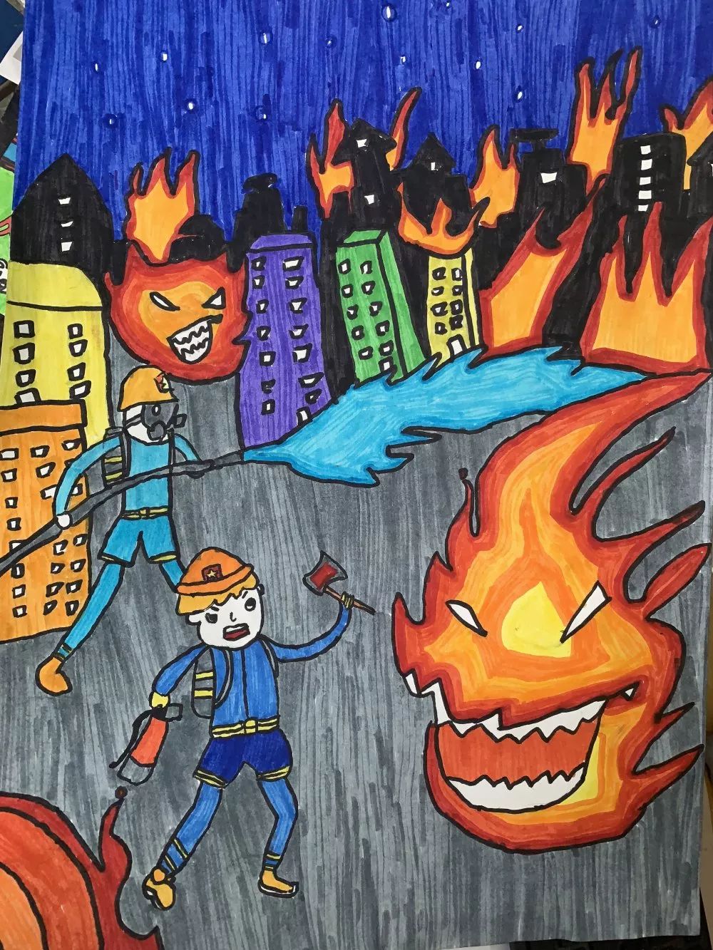 作品笔杆下我的消防梦