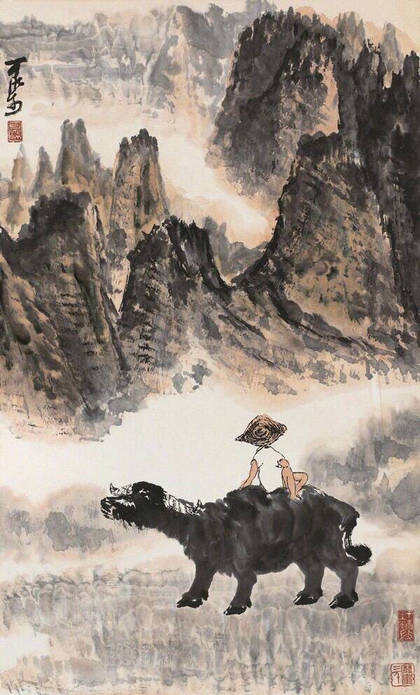 「作品赏析」李可染画牛