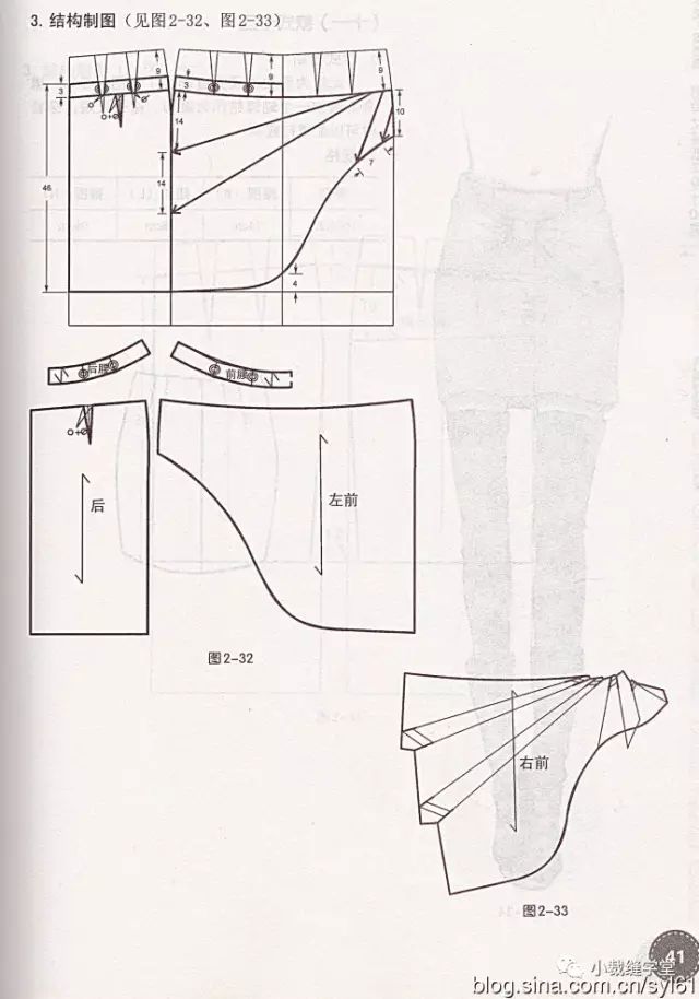 半身裙公式裁剪圖效果圖n款