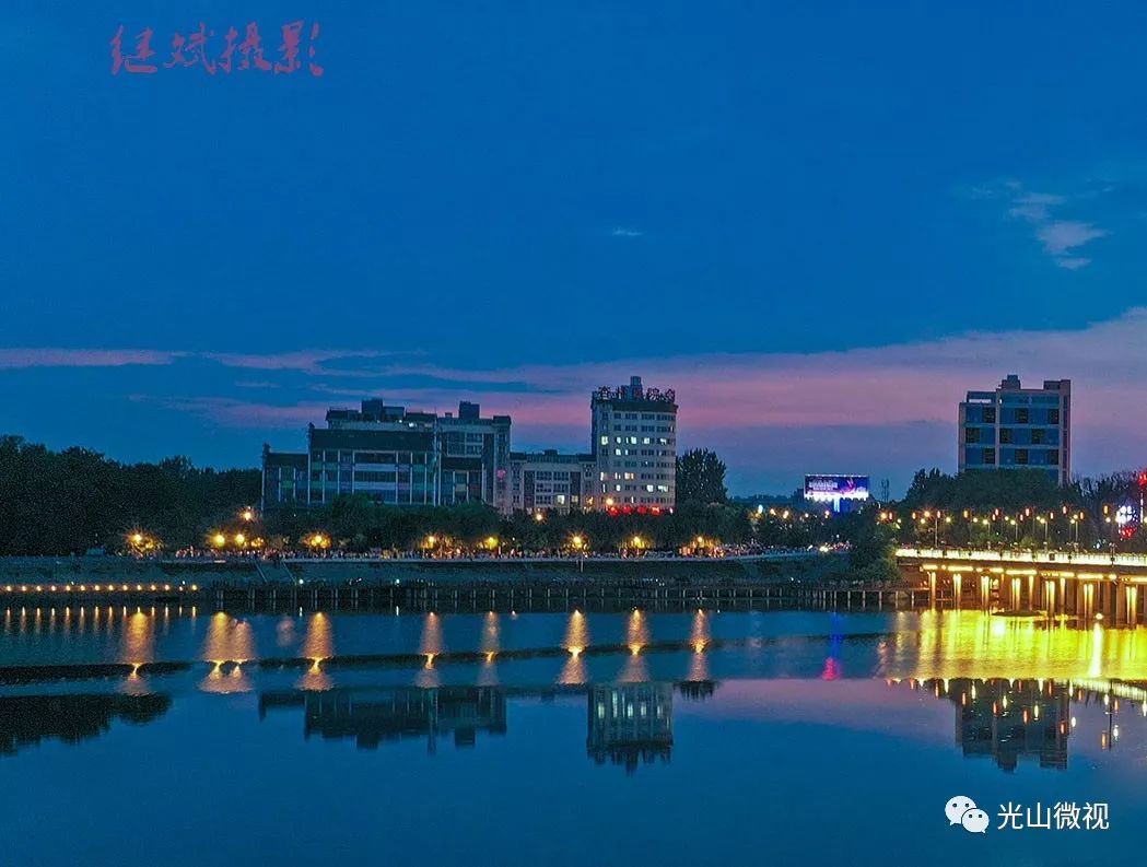 官渡八景四季之望水登楼_光山