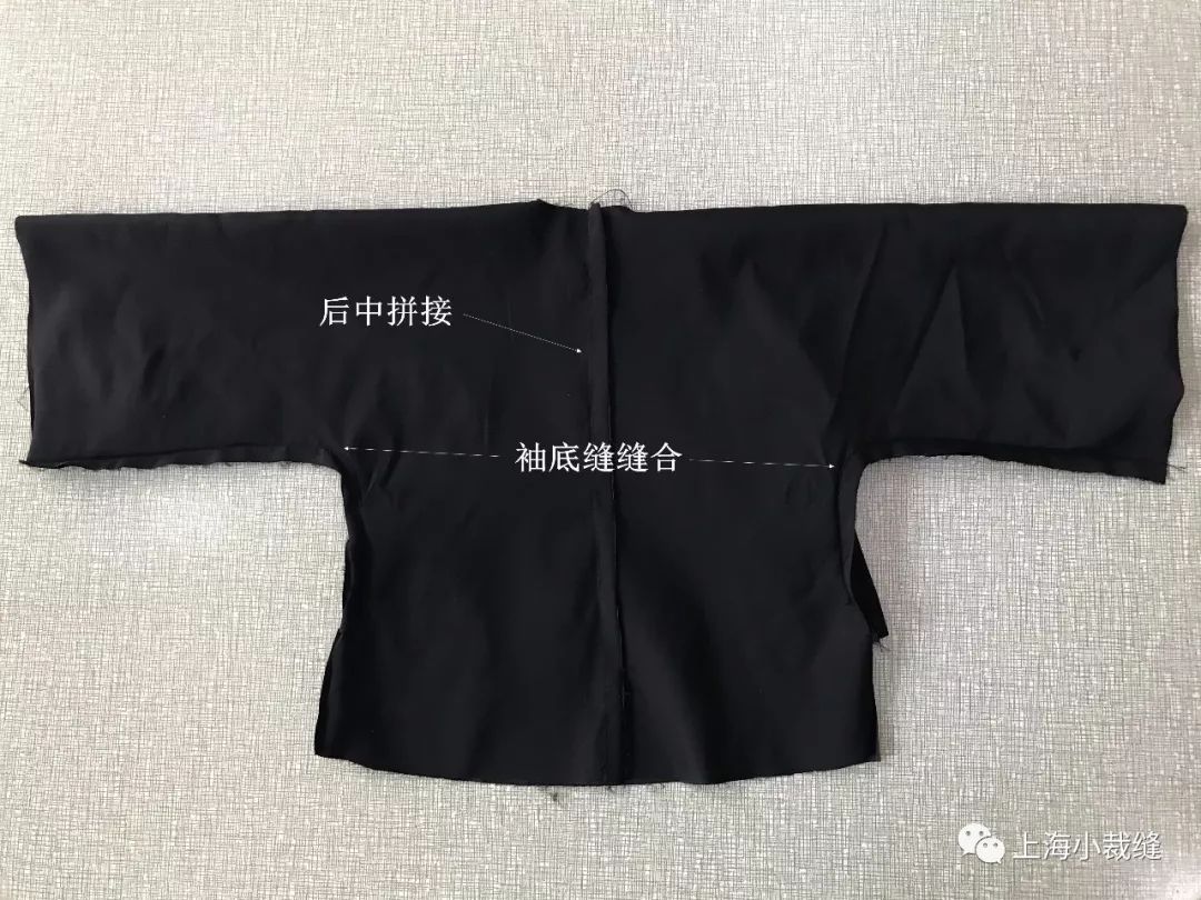 视频图文教程中式斜开襟倒大袖裁剪及制作教程