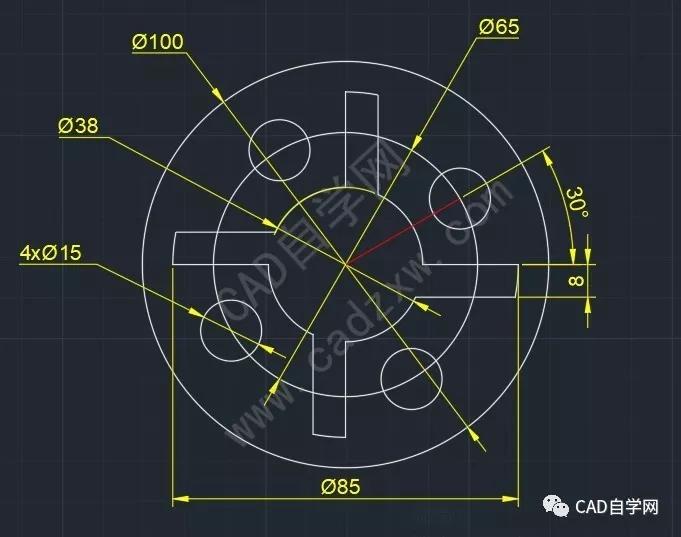 cad初学者简单图纸图片