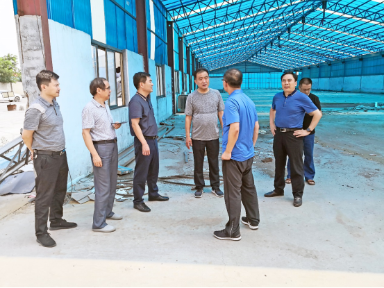 市自然资源和规划局局长田磊一行实地调研罗庄钢材市场拟搬迁选址地块