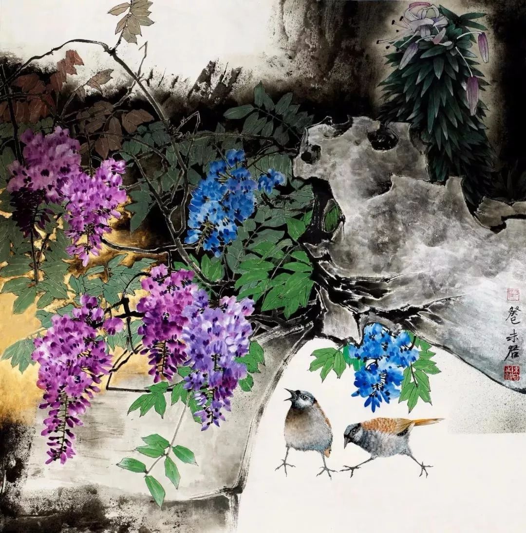 丹青品鉴未君紫云深处雨潇潇高清大图