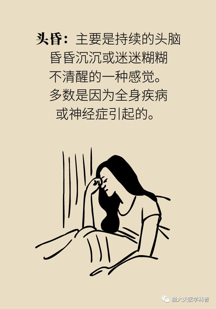 眩暈頭昏頭暈貧血頸椎病