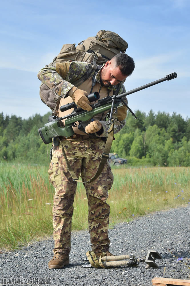 "欧洲最佳狙击组"比赛 意大利队使用arx-200精确射手步枪_射击