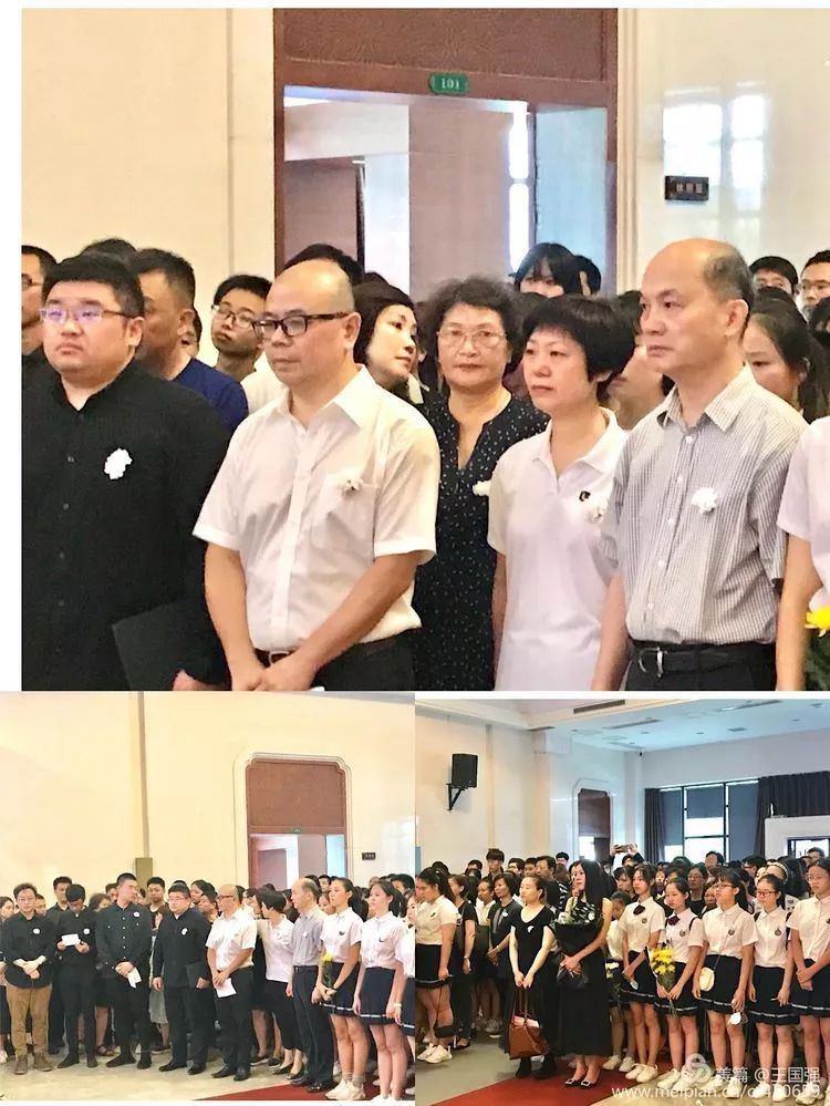 福建省厦门第六中学为高至凡老师举行追思悼念仪式