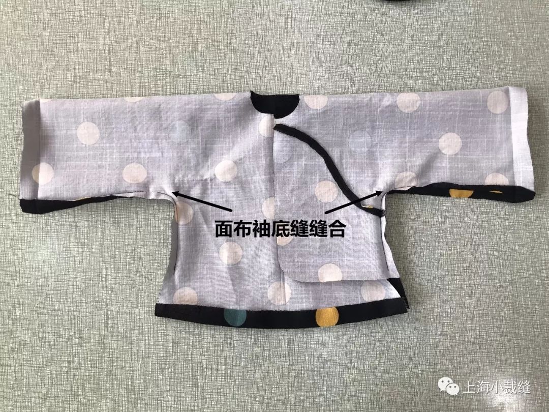 视频图文教程中式斜开襟倒大袖裁剪及制作教程