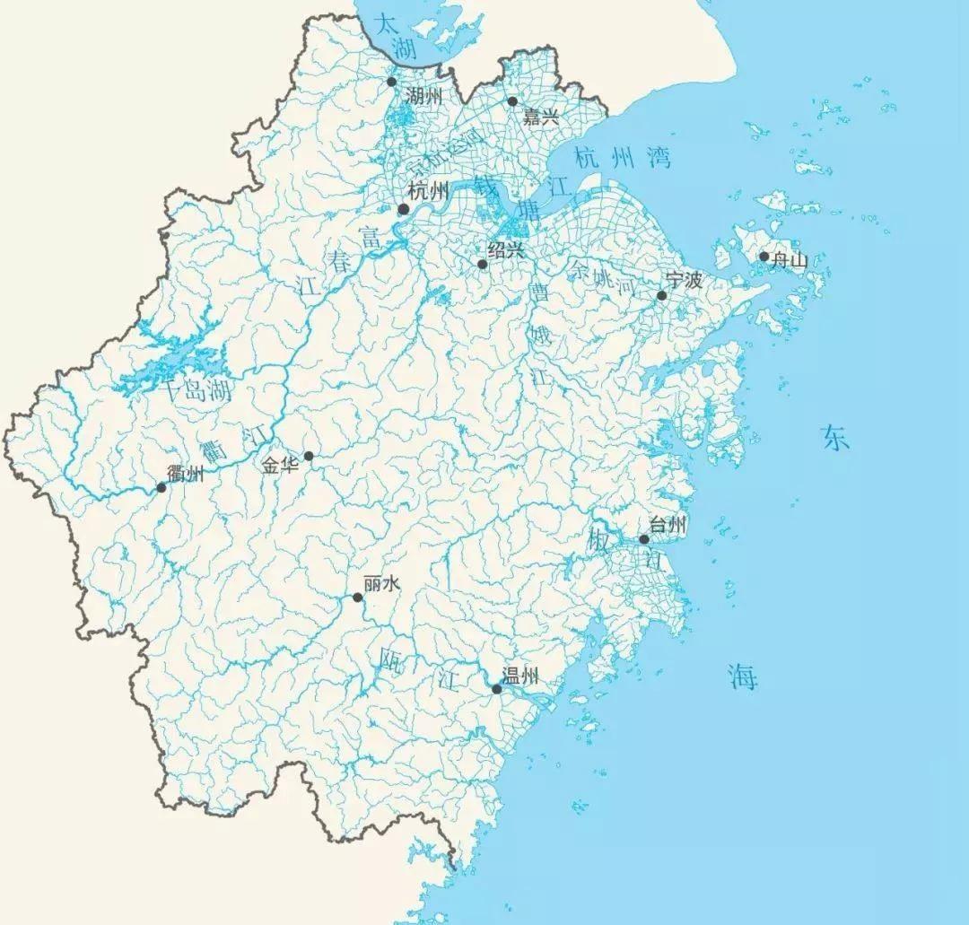67浙江水系图鉴于以上规律,中国目前的河流中,河远多于江