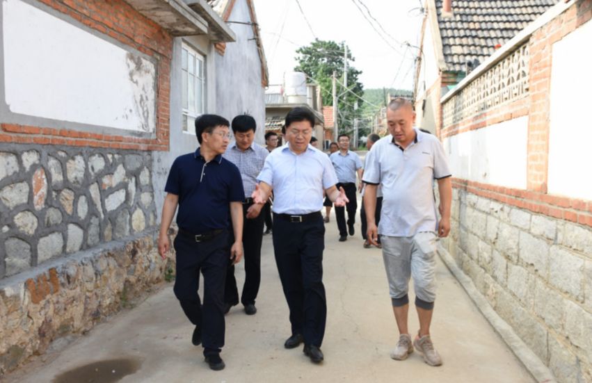 林恒走访调研软弱涣散村和贫困村